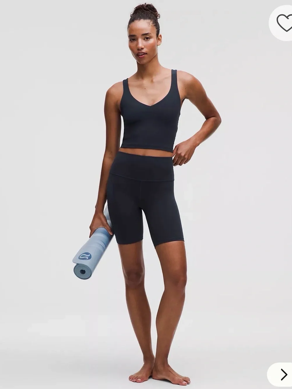 lululemon athletica Black High-Rise Bike Shorts